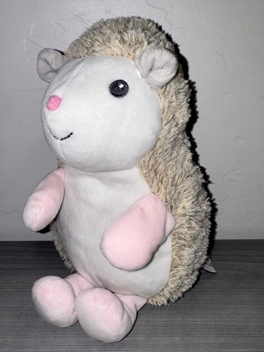 Blankets And Beyond 11" Hedgehog Plush Rattle Lovey Baby Stuffed Animal